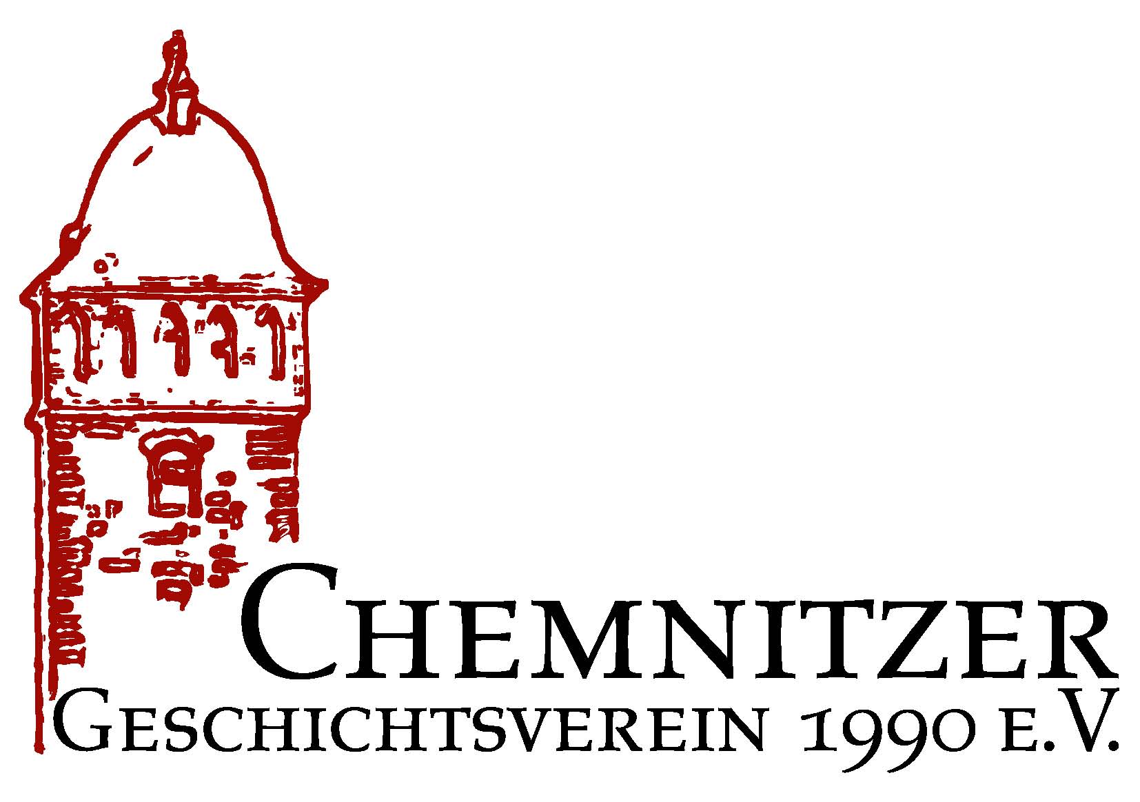 Piktorgramm Roter Turm Logo Chemnityer Geschichtsverein 1990
