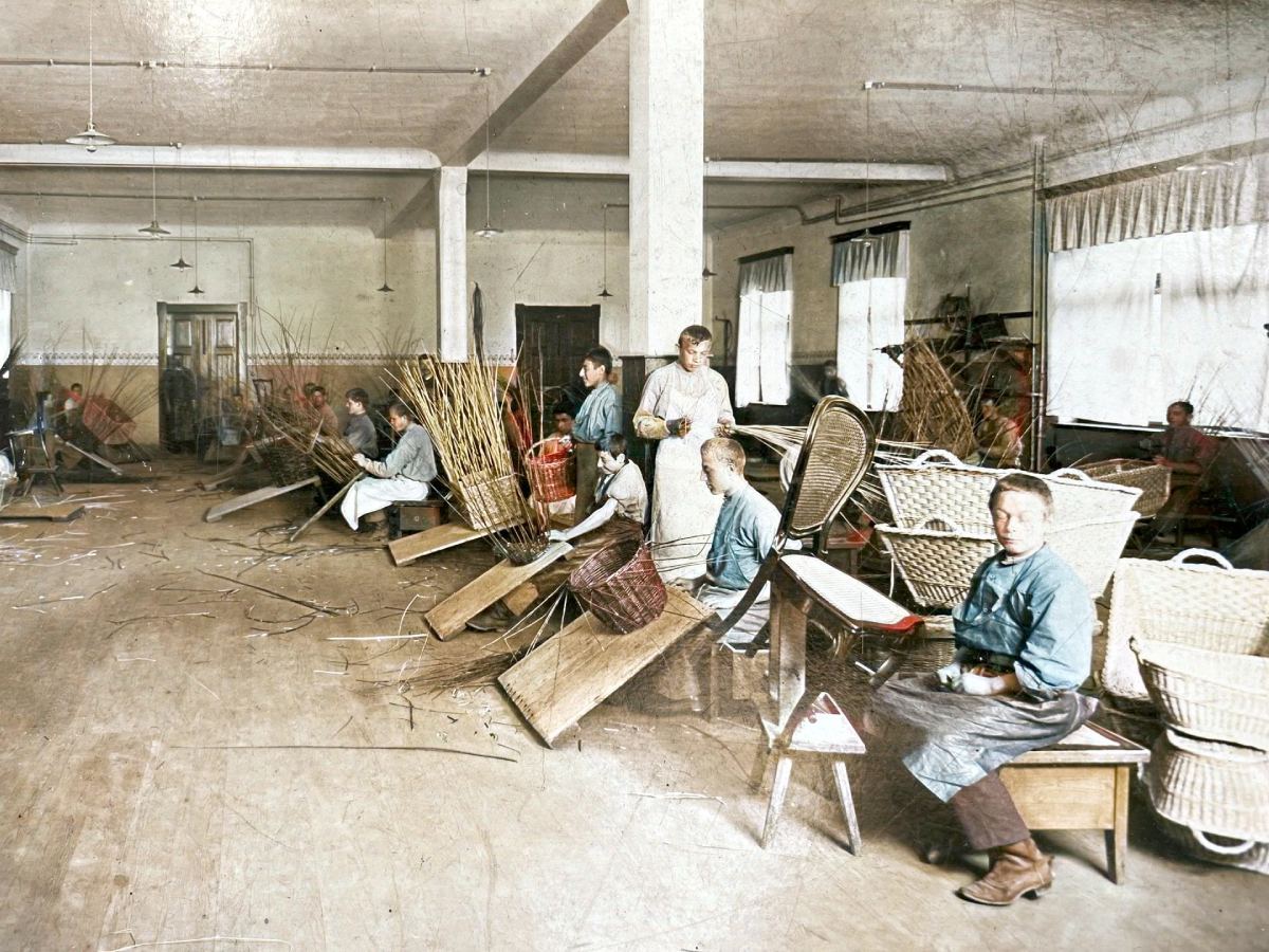 Ausbildung der Korbflechter