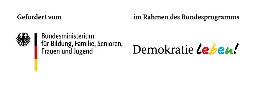 BMBFSFJ_DL_mitFoerderzusatz Förderhinweis Bundesprogramm Demokratie leben!